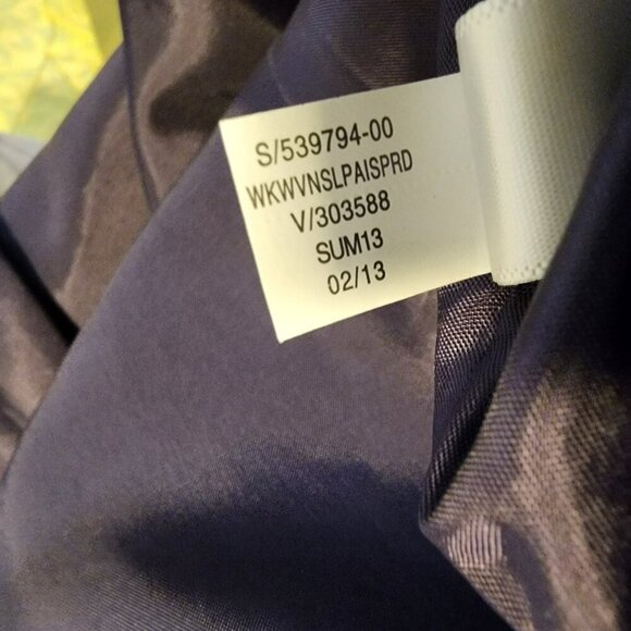 Banana Republic 10 Rayon Linen Sheath Dress Navy Floral Placement Print – EUC - Picture 7 of 9